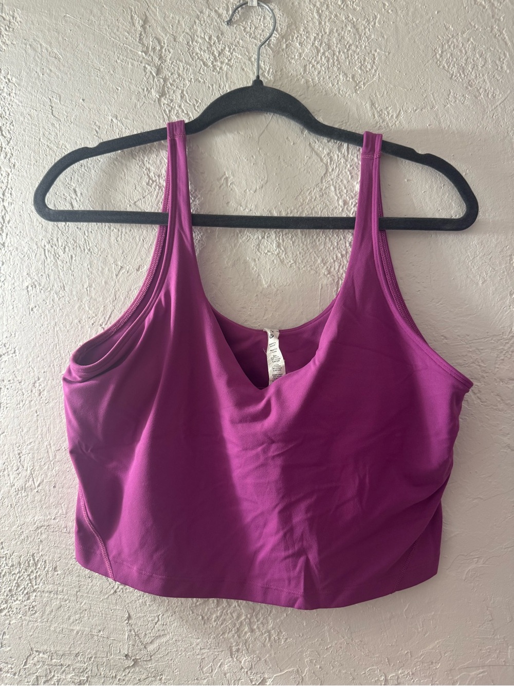 lululemon athletica Bright Magenta Performance Crop Tank